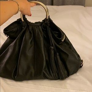 Aqua Madonna leather handbag